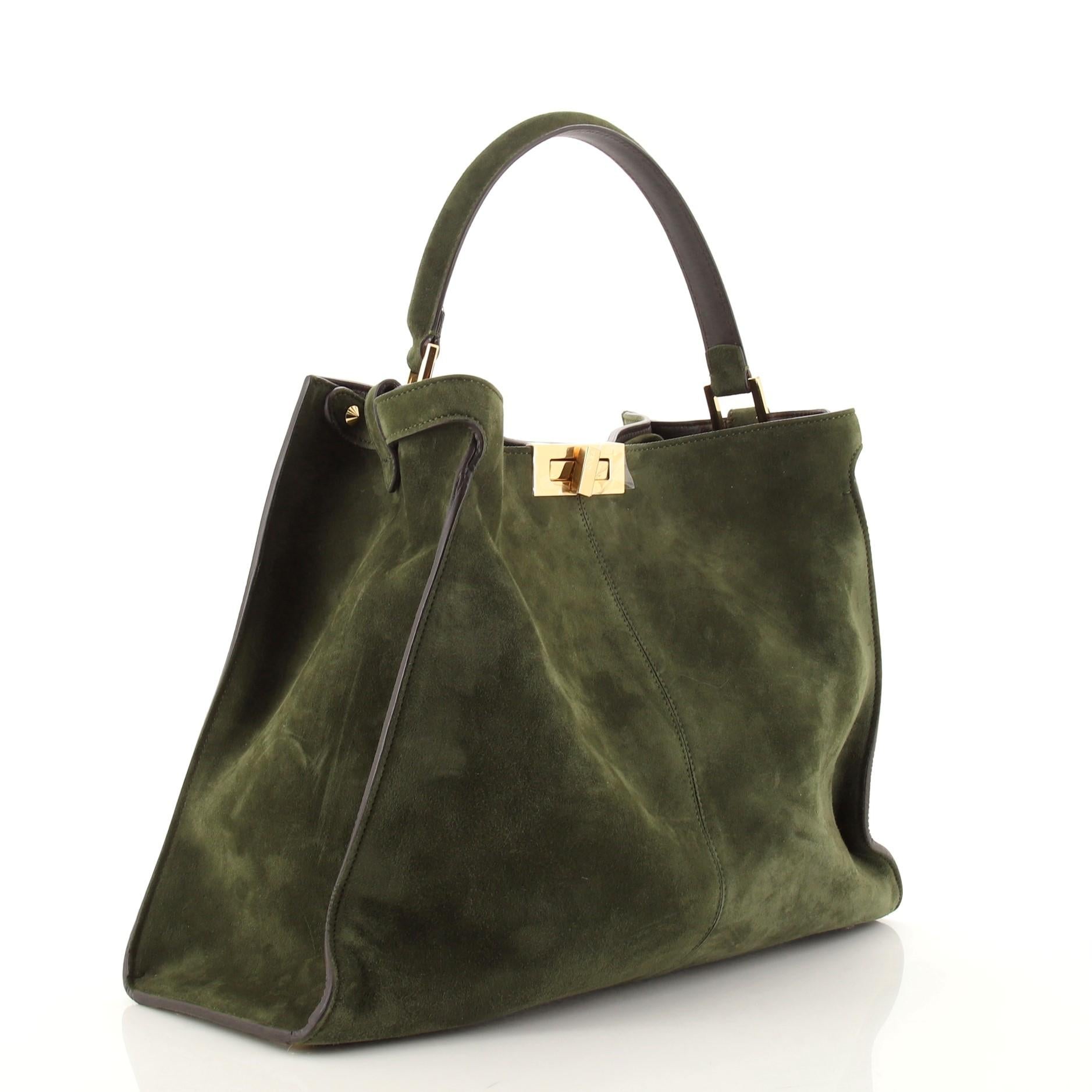 Fendi Peekaboo X-Lite Bag Suede Large