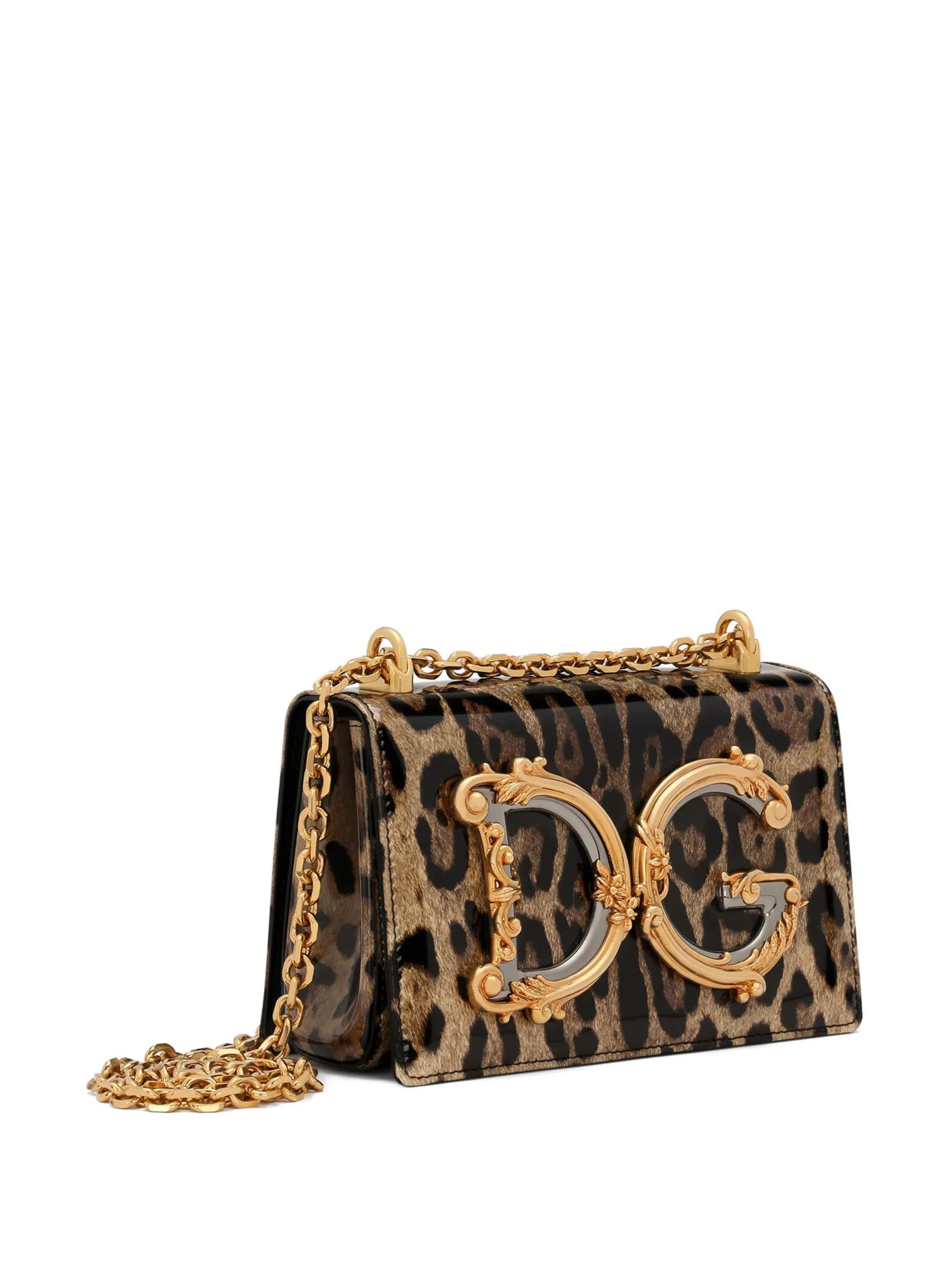 Dolce & Gabbana DG Girls leopard-print crossbody bag