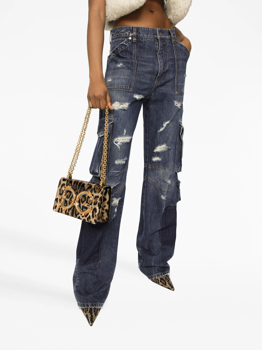 Dolce & Gabbana DG Girls leopard-print crossbody bag