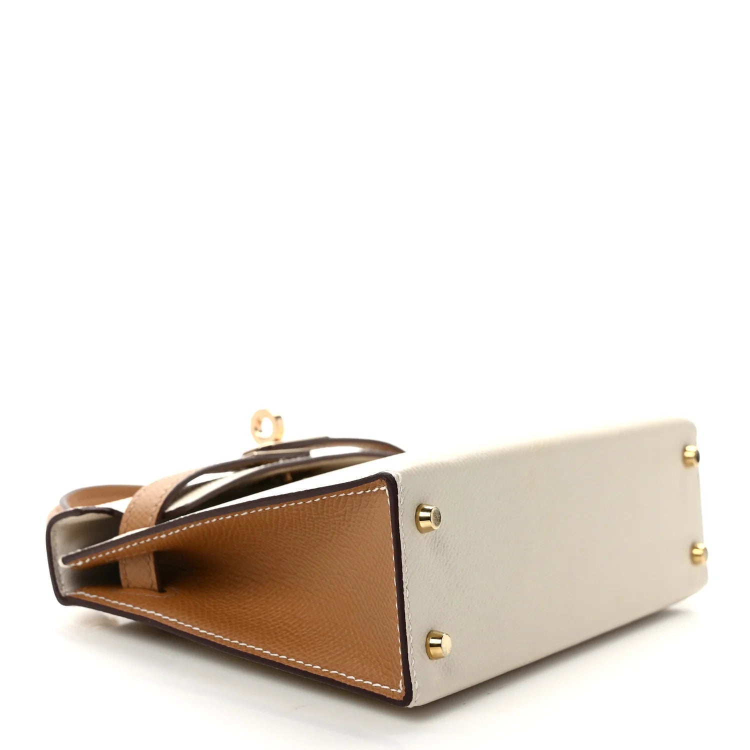 Hermes Epsom Horseshoe Mini Kelly Sellier 20 Craie Biscuit