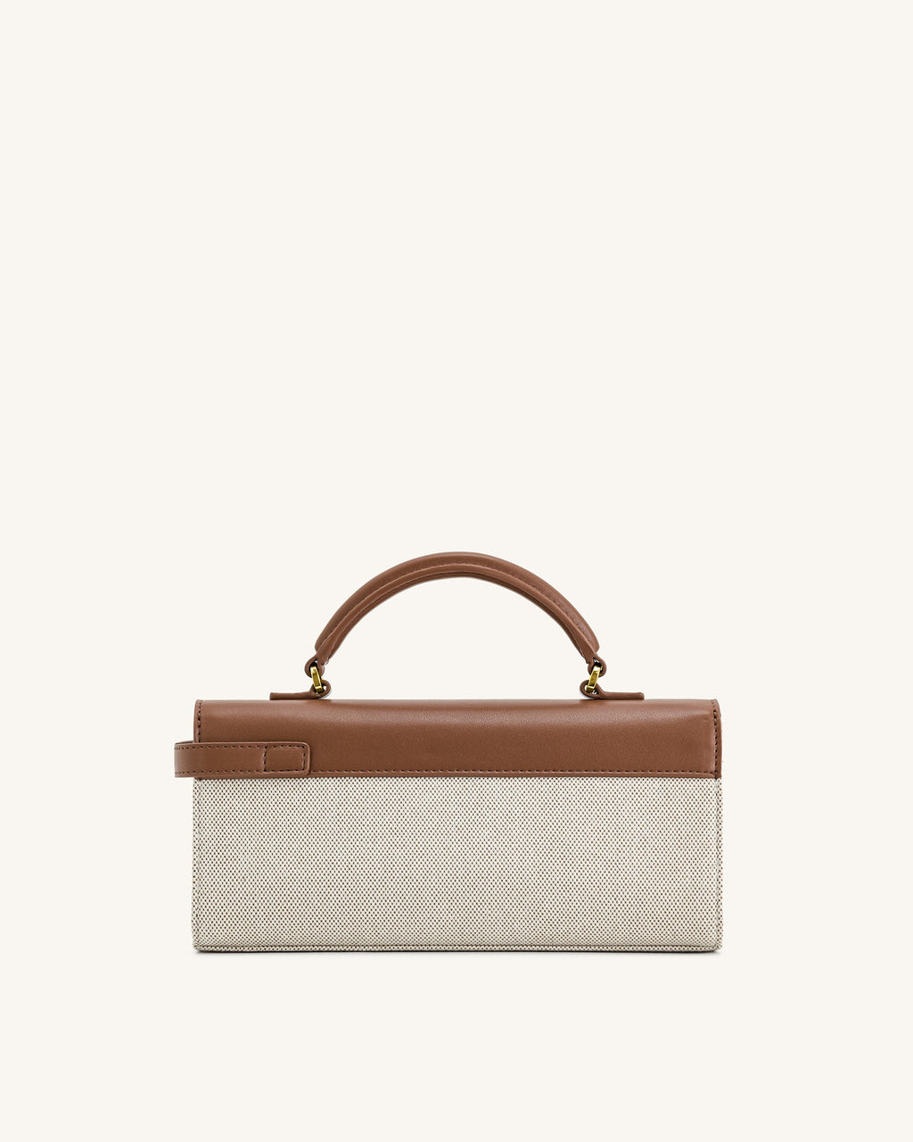 Keyla Top Handbag  Brown Canvas