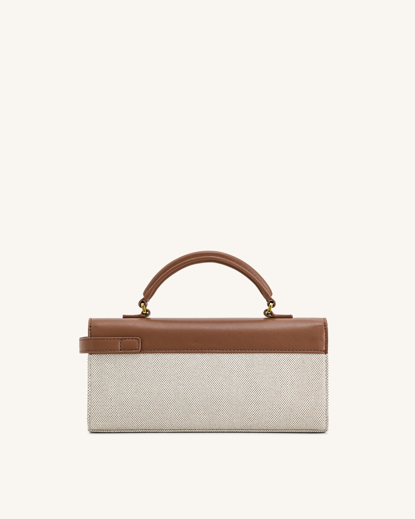 Keyla Top Handbag  Brown Canvas