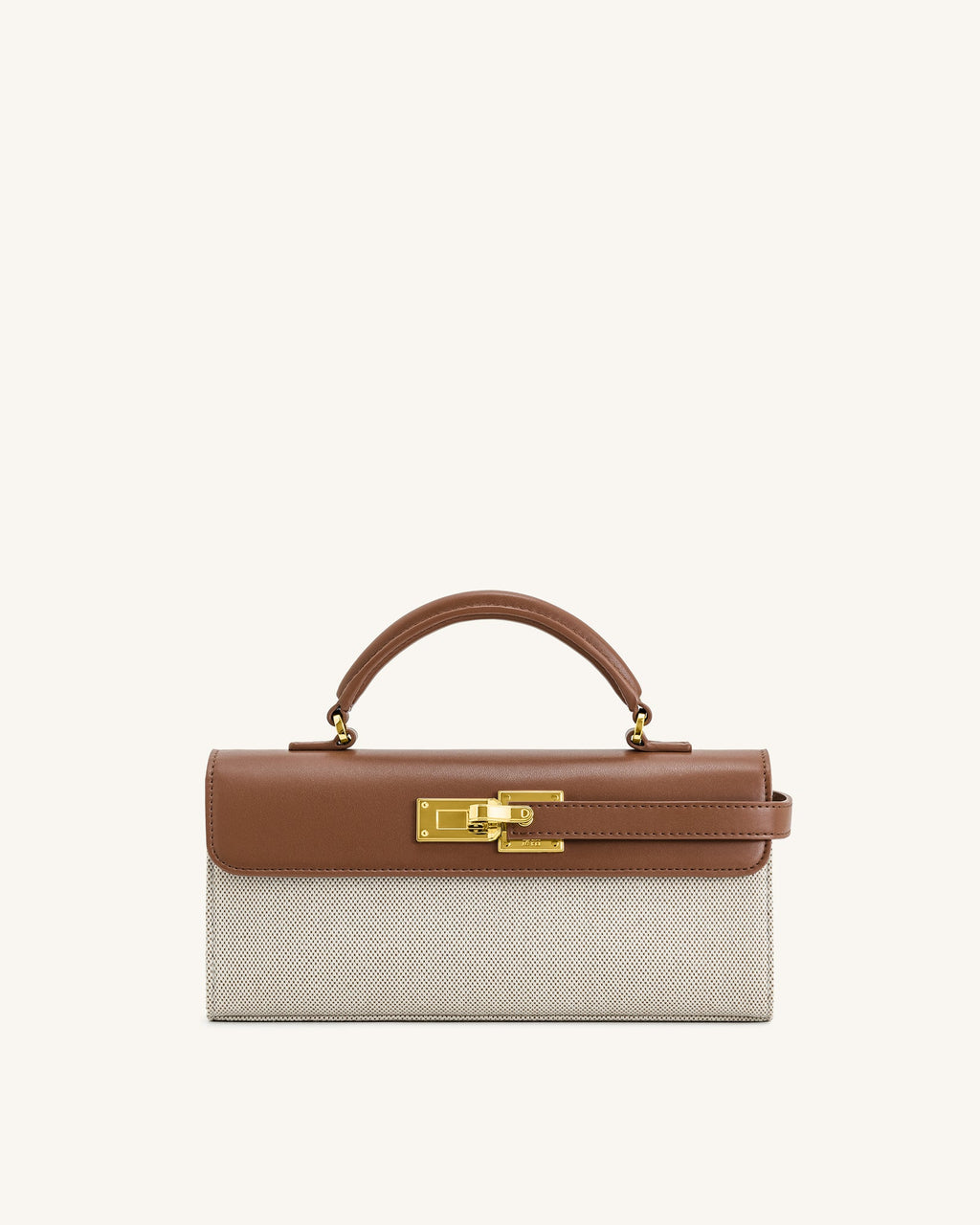 Keyla Top Handbag  Brown Canvas