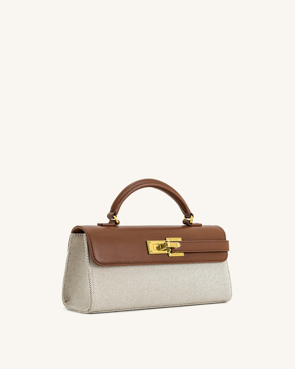Keyla Top Handbag  Brown Canvas