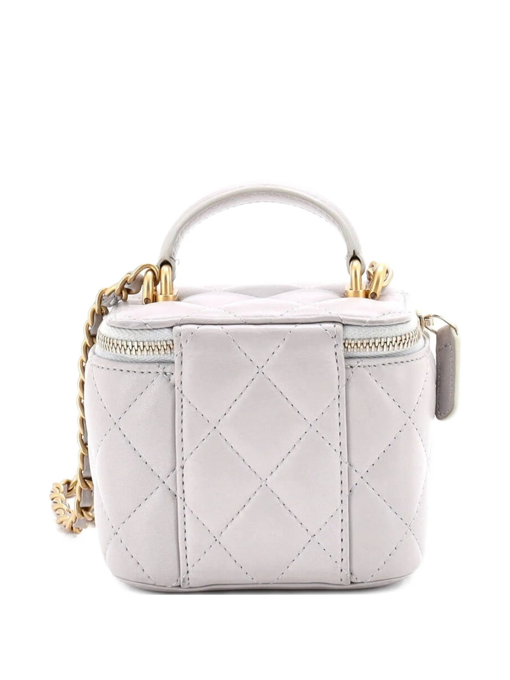 CHANEL Lambskin Quilted Pearl Crush Mini Vanity Case