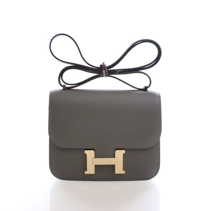 Hermès Constance Slim wallet in Etoupe Epsom