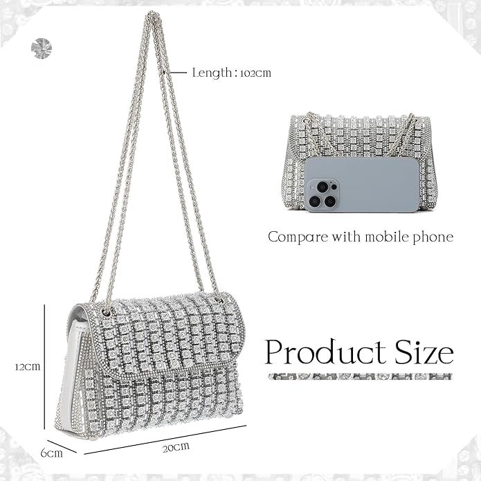 Elegant Rhinestones Evening Bag