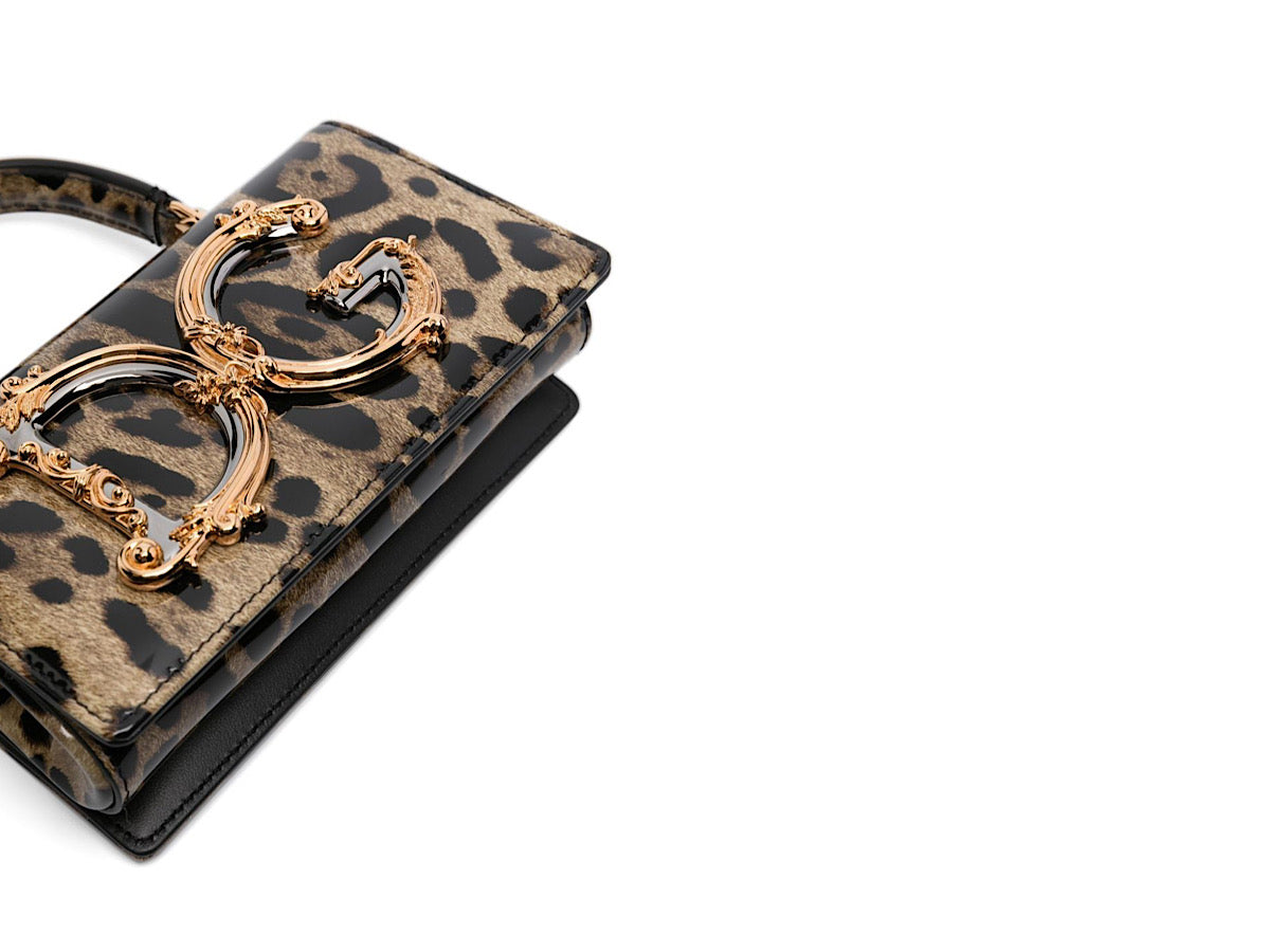 Dolce & Gabbana DG Girls Leopard Print Top Handle Bag