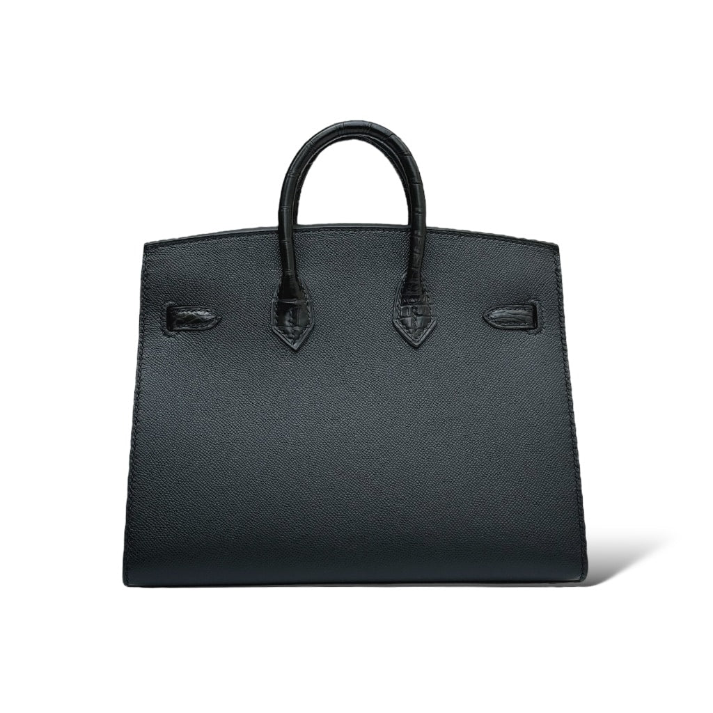 Hermes Birkin 20 Faubourg So Black Midnight BHW