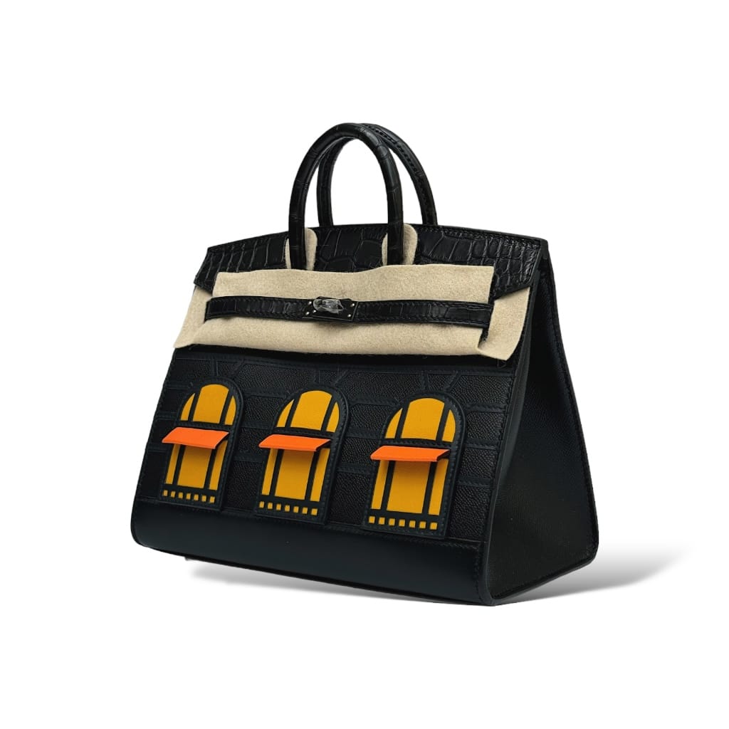 Hermes Birkin 20 Faubourg So Black Midnight BHW