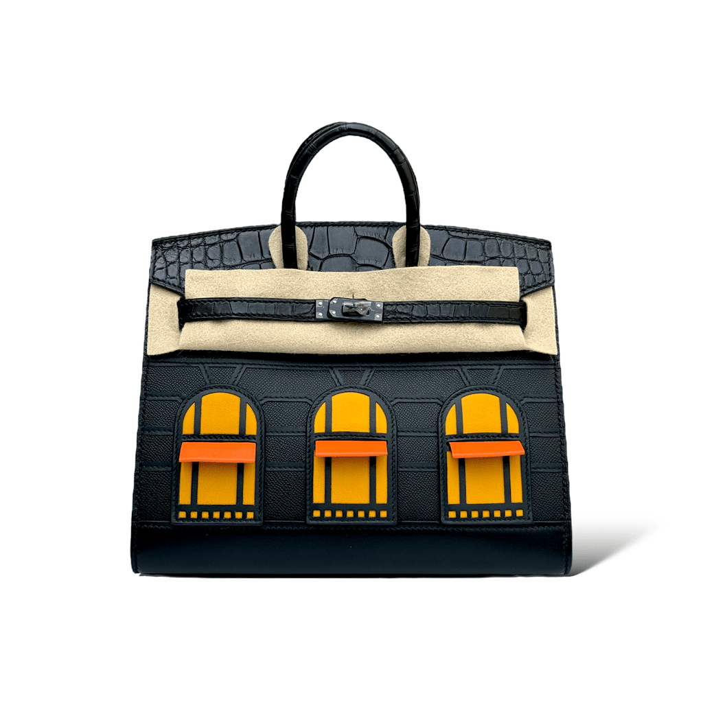 Hermes Birkin 20 Faubourg So Black Midnight BHW