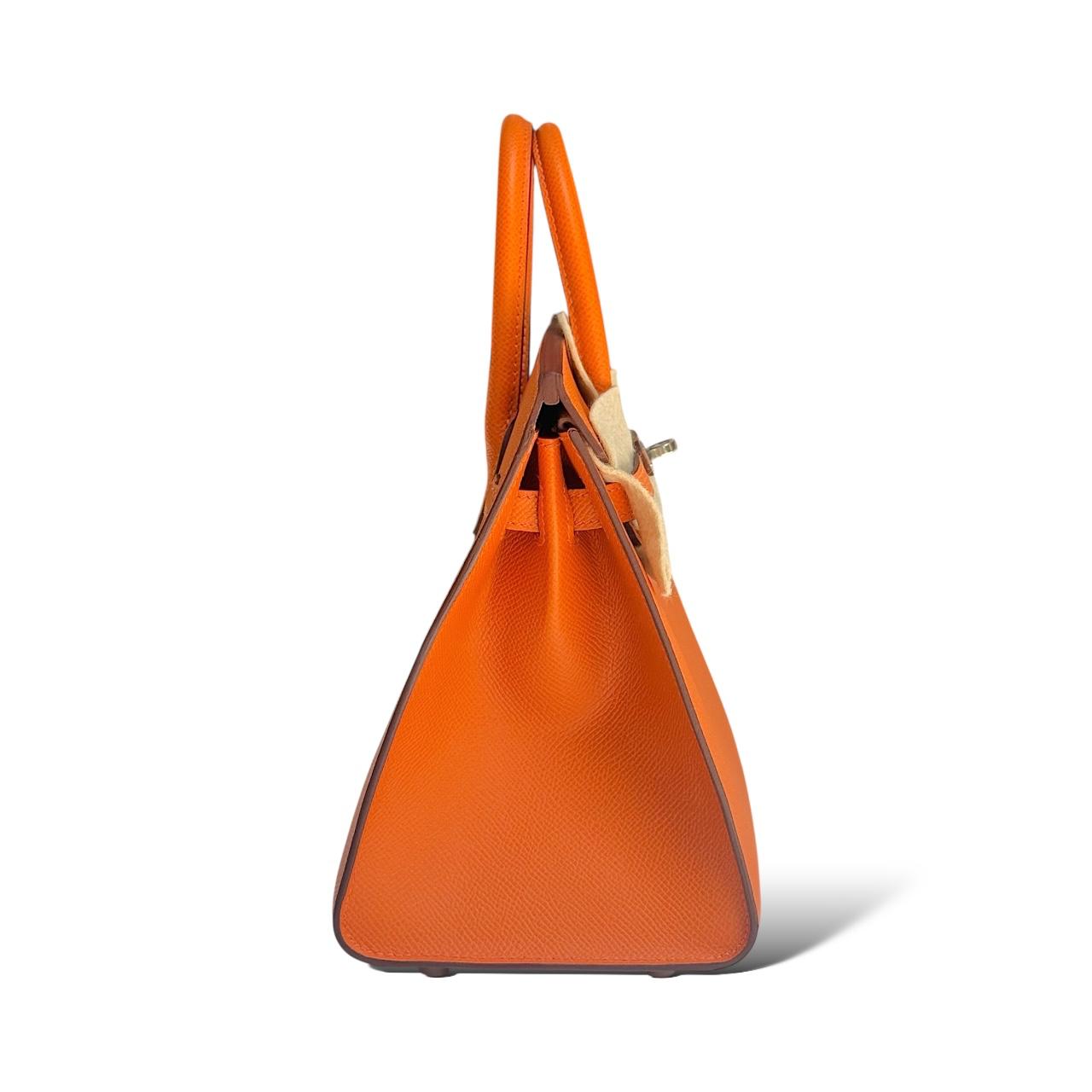 Hermes Birkin 25 Orange Epsom PHW