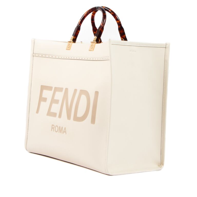 Fendi Biege White Sunshine Medium