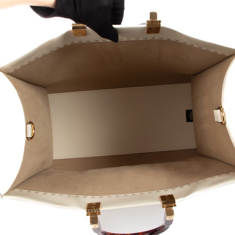 Fendi Biege White Sunshine Medium