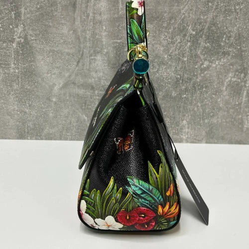 Dolce & Gabbana Flower Print Sicily Bag